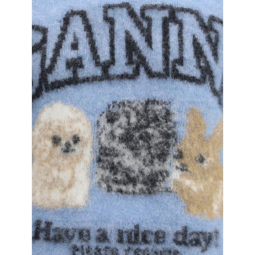 Ganni Puppies short sleeve Sweater Ganni