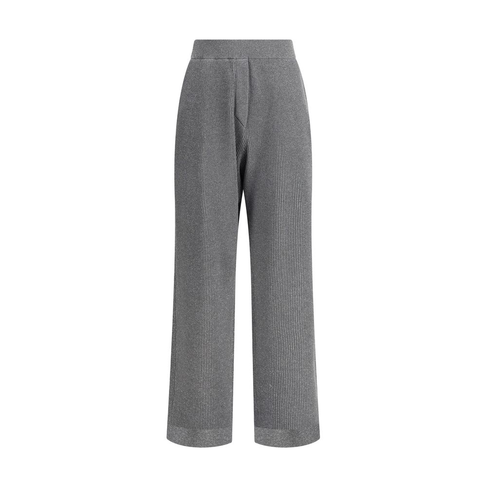 Brunello Cucinelli Gray Cotton Casual Pants Brunello Cucinelli