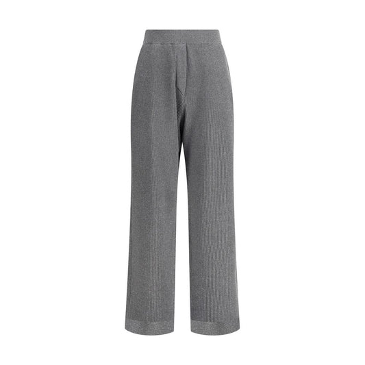 Brunello Cucinelli Gray Cotton Casual Pants Brunello Cucinelli