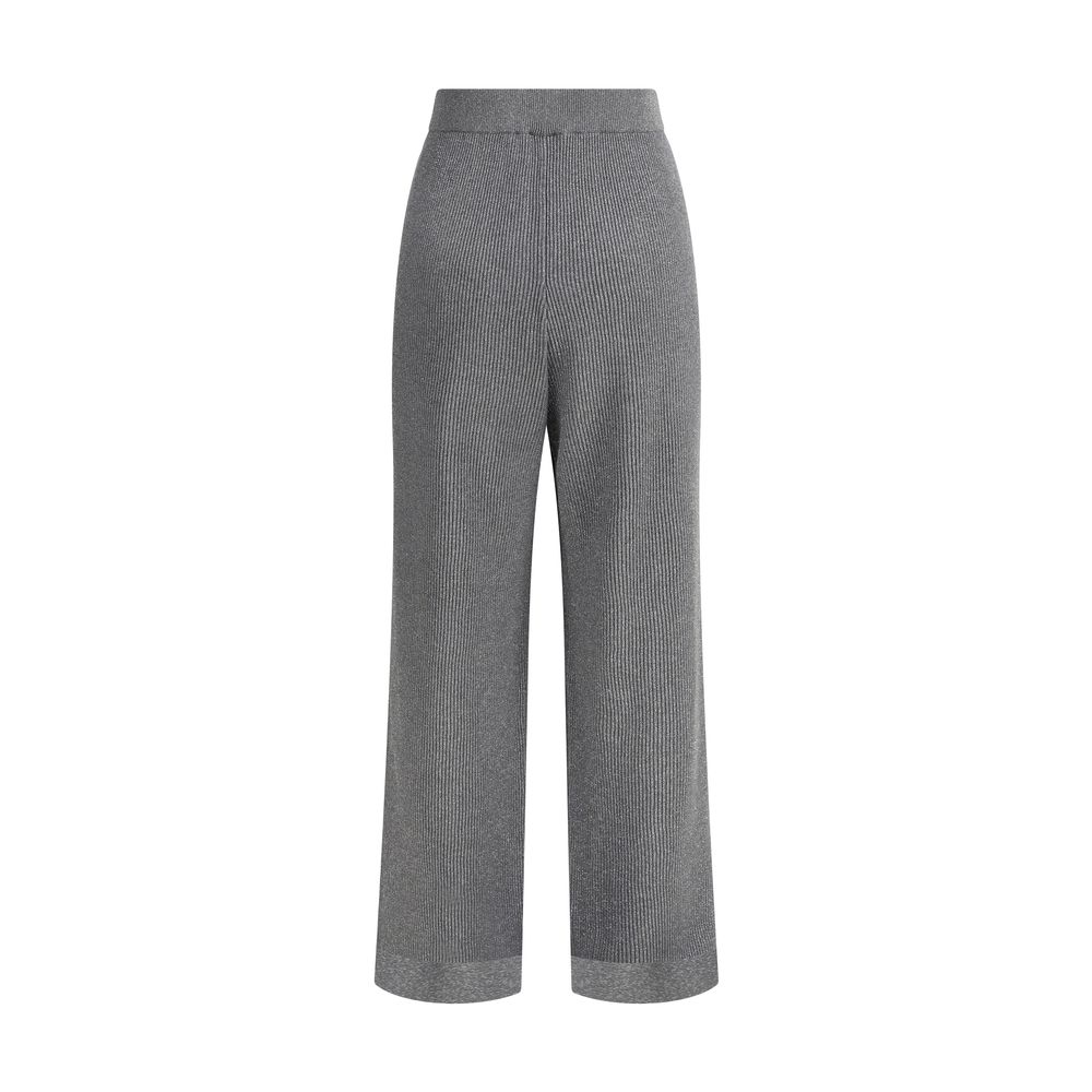 Brunello Cucinelli Gray Cotton Casual Pants Brunello Cucinelli