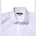 Dolce & Gabbana White MARTINI Long Sleeves Men Formal Shirt