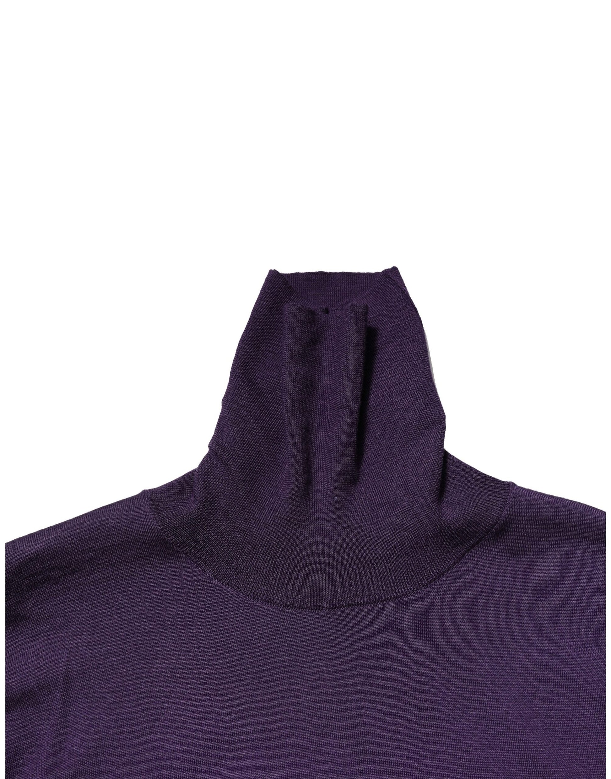 Dolce & Gabbana Purple Cashmere Turtleneck Pullover Sweater Dolce & Gabbana