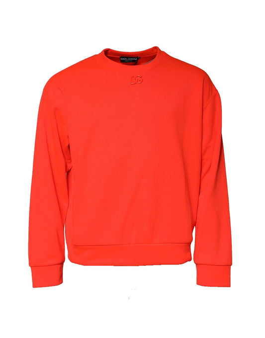 Dolce & Gabbana Orange Polyester DG Logo Sweatshirt Sweater Dolce & Gabbana