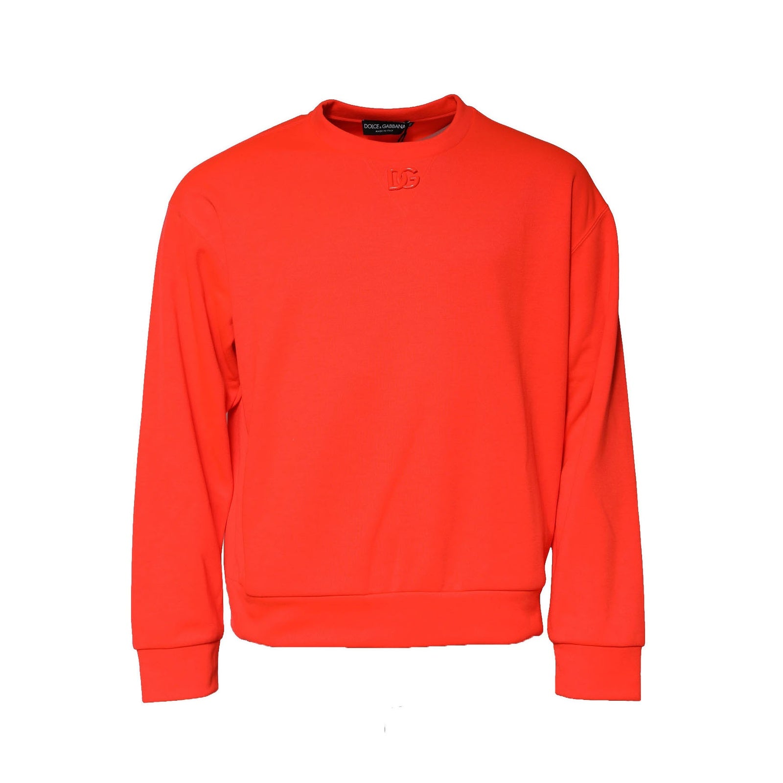 Dolce & Gabbana Orange Polyester DG Logo Sweatshirt Sweater Dolce & Gabbana