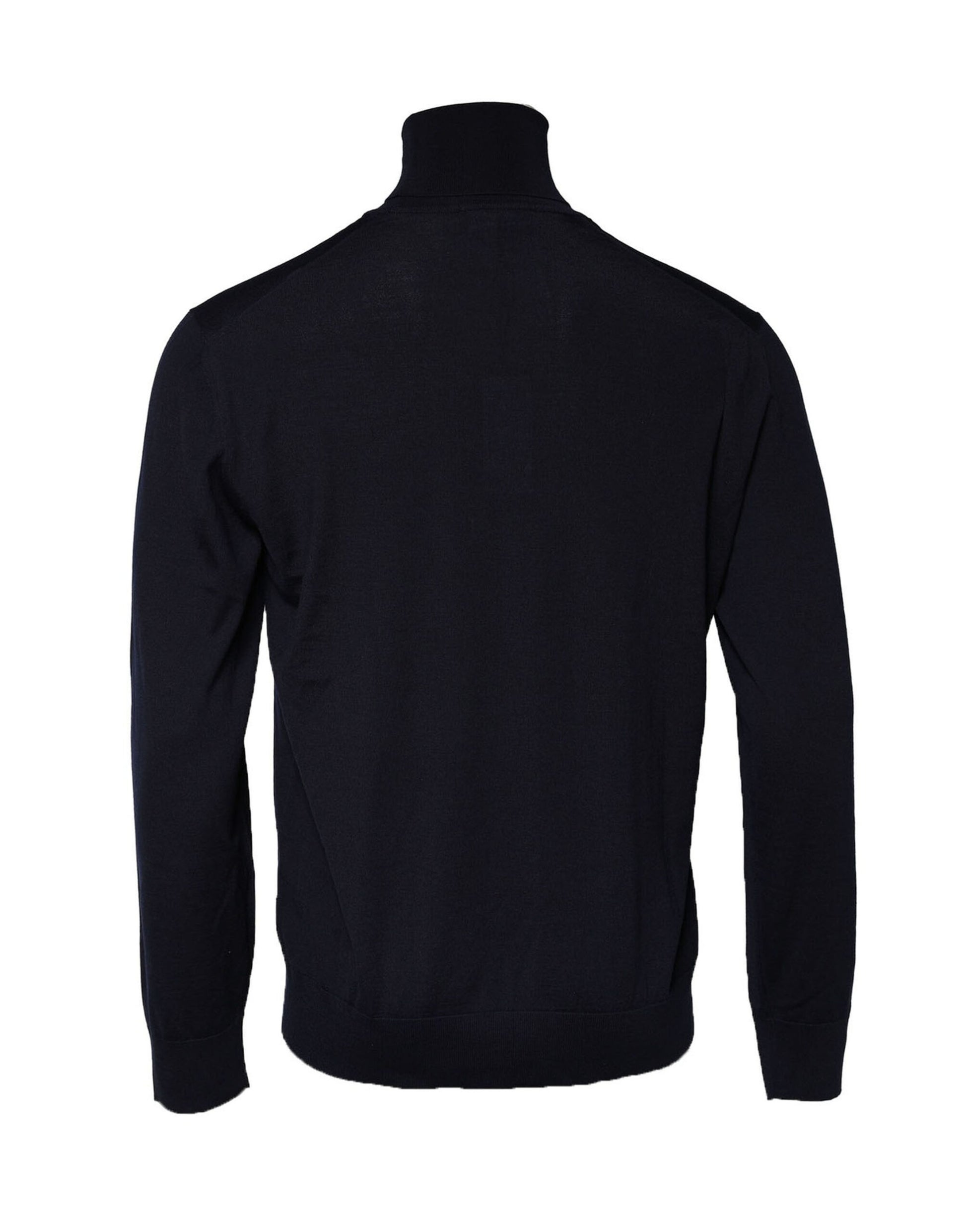 Dolce & Gabbana Blue Long Sleeve Turtleneck Pullover Sweater Dolce & Gabbana
