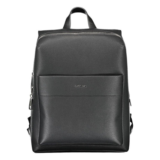 Calvin Klein Black Polyester Men Backpack Calvin Klein