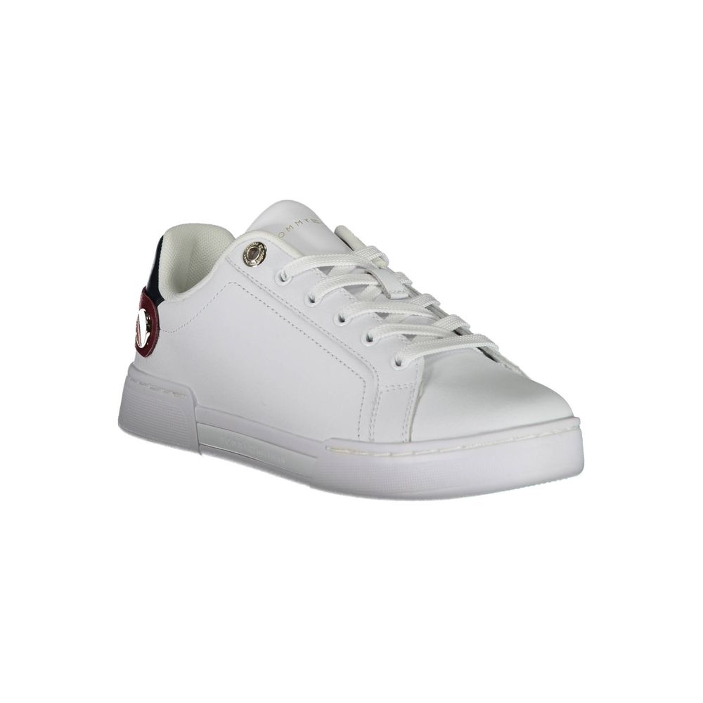 Tommy Hilfiger Bianco Polyurethane Women Sneaker Tommy Hilfiger