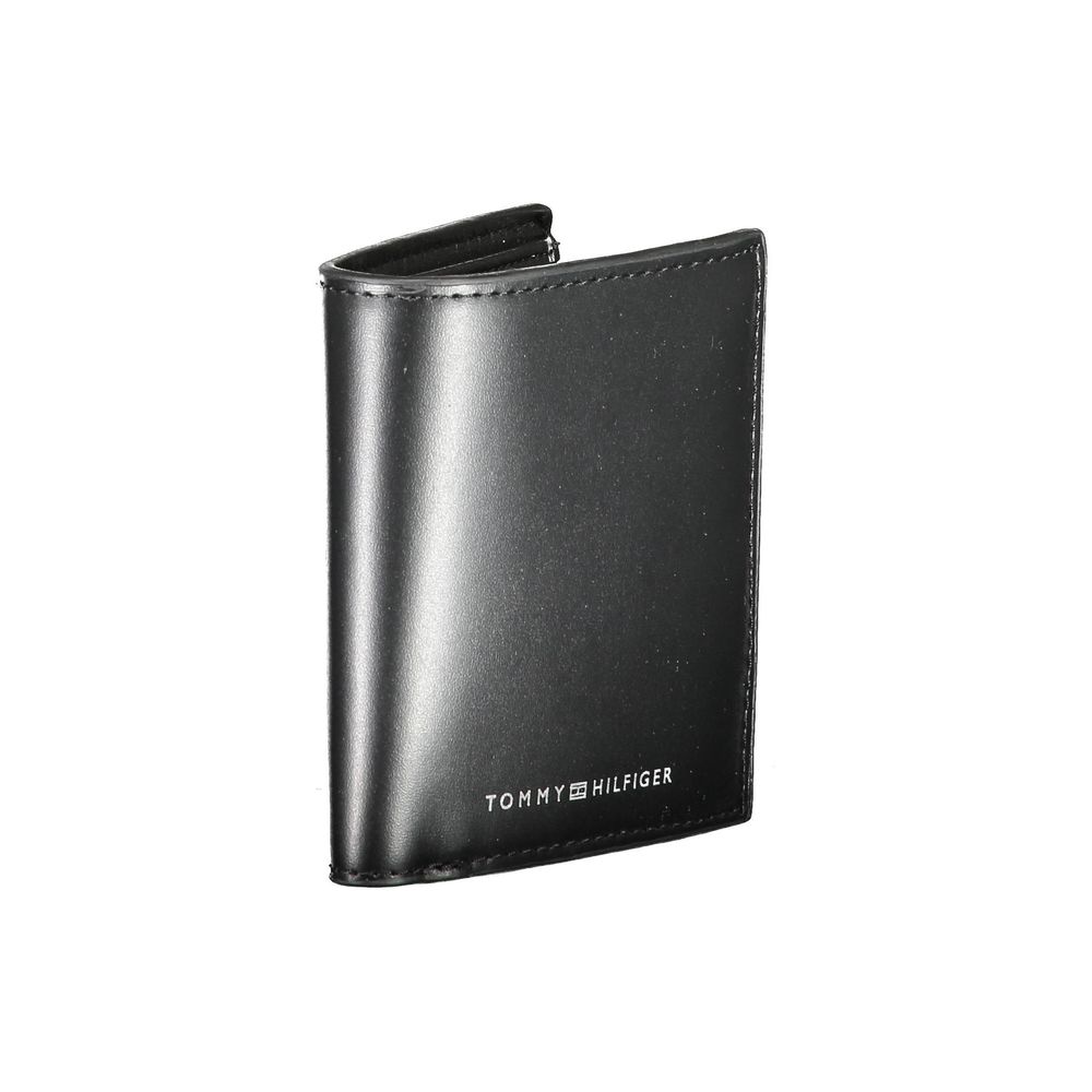 Tommy Hilfiger Black Leather Men Wallet Tommy Hilfiger