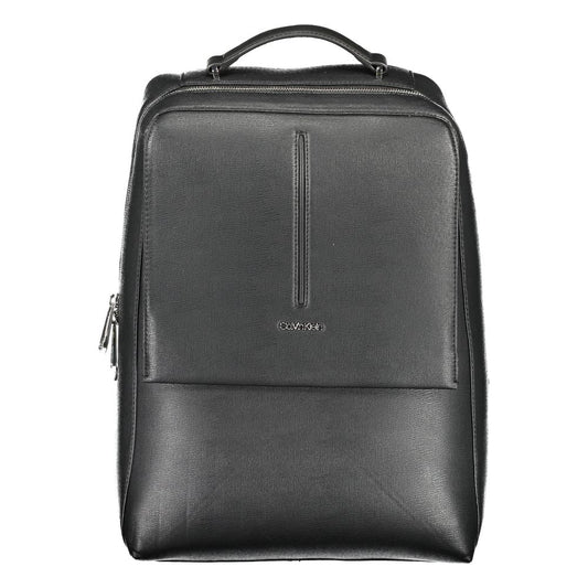 Calvin Klein Black Polyester Men Backpack Calvin Klein