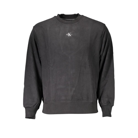Calvin Klein Black Cotton Men Sweater Calvin Klein