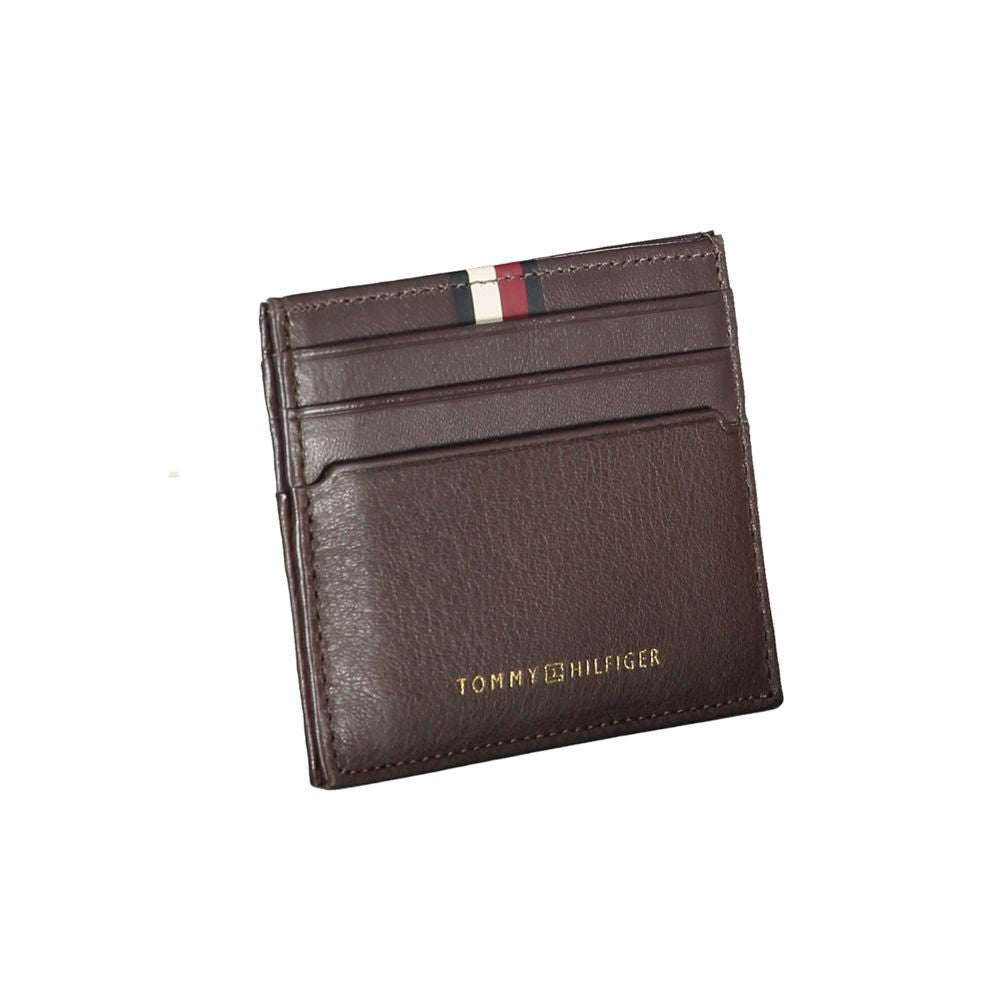Tommy Hilfiger Brown Leather Men Wallet Tommy Hilfiger