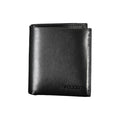 Calvin Klein Nero leather men's wallet with multiple card slots and sleek design, showcasing high-quality craftsmanship.