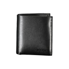 Calvin Klein Nero leather men's wallet with multiple card slots and sleek design, showcasing high-quality craftsmanship.