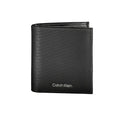 Calvin Klein Nero leather men's wallet with multiple card slots and a sleek, minimalist design.