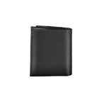 Calvin Klein Nero leather men's wallet with multiple card slots and a sleek, minimalist design.