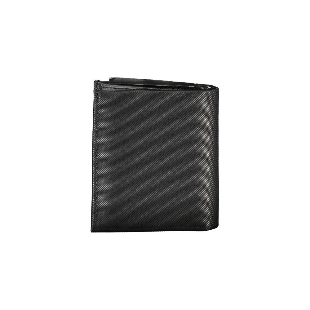 Calvin Klein Nero leather men's wallet with multiple card slots and a sleek, minimalist design.