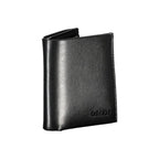 Calvin Klein Nero leather men's wallet with multiple card slots and a sleek, minimalist design.