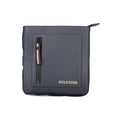 Tommy Hilfiger navy polyurethane men's shoulder bag with adjustable strap and sleek design.