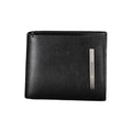 Calvin Klein sleek bifold wallet with RFID protection, featuring multiple card slots and a minimalist design.