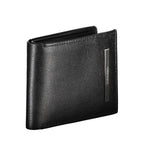 Calvin Klein sleek bifold wallet with RFID protection, featuring multiple card slots and a minimalist design.