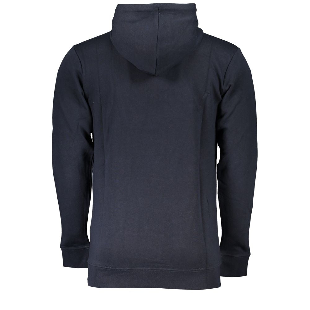 Blue cotton men's sweatshirt by Cavalli Class featuring a relaxed fit and minimal branding, shown on a plain background.