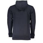 Blue cotton men's sweatshirt by Cavalli Class featuring a relaxed fit and minimal branding, shown on a plain background.