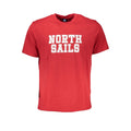 North Sails Rosso Cotton men's T-shirt featuring a casual fit and classic design, shown in a front view.
