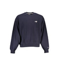 Tommy Hilfiger blue cotton men's sweatshirt with crew neck and long sleeves, casual style and brand logo details.