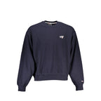 Tommy Hilfiger blue cotton men's sweatshirt with crew neck and long sleeves, casual style and brand logo details.