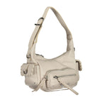 Desigual Bianco Poliuretano women's handbag with stylish design and adjustable strap, featuring a modern, textured surface.