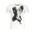 White Cotton Cavalli Class men's T-shirt with a classic fit and short sleeves, featuring subtle brand detailing.