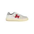 Calvin Klein Bianco leather men's sneaker with white sole and sleek design, showcasing the stylish casual footwear.