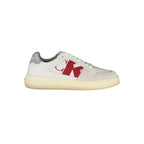 Calvin Klein Bianco leather men's sneaker with white sole and sleek design, showcasing the stylish casual footwear.