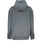 Cavalli Class gray polyester women's sweatshirt with a relaxed fit and subtle branding, perfect for casual wear.