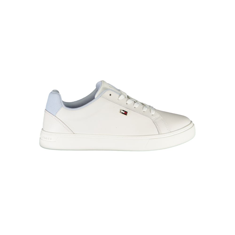 Tommy Hilfiger White Leather Women Sneaker Tommy Hilfiger