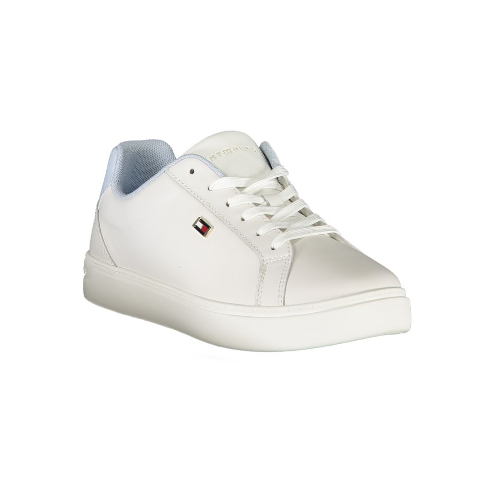Tommy Hilfiger White Leather Women Sneaker Tommy Hilfiger