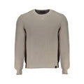 North Sails Grigio cotton men's sweater displayed on a hanger, showcasing its casual fit and soft fabric.