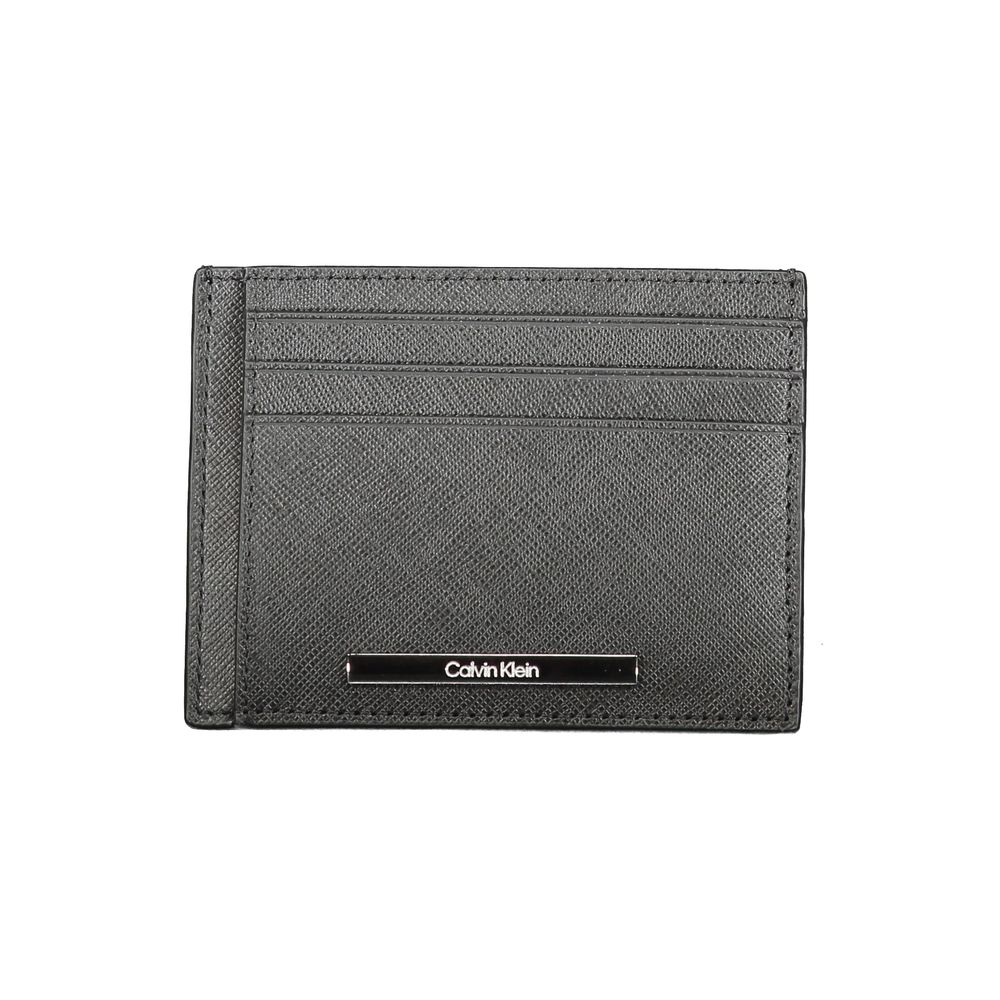 Calvin Klein Black Leather Mens Wallet Holder Calvin Klein
