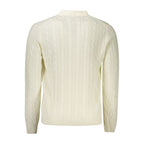 White wool men's sweater by North Sails, featuring a classic knit design and crew neckline.