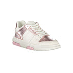 Tommy Hilfiger Bianco women’s polyurethane sneaker with white design and stylish laces, casual athletic footwear.