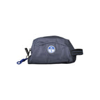 North Sails black polyester men's backpack with multiple compartments and adjustable straps, suitable for travel or daily use.