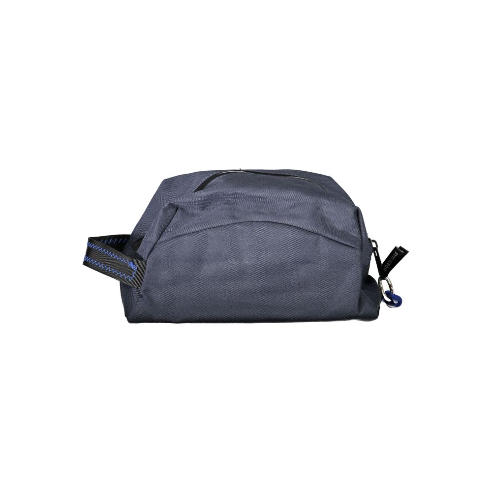 North Sails black polyester men's backpack with multiple compartments and adjustable straps, designed for everyday use.
