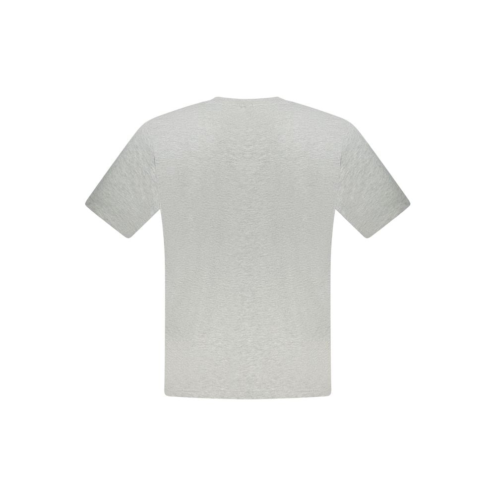 North Sails Grigio cotton men's T-shirt displayed flat, featuring a classic crew neck and minimalist design.