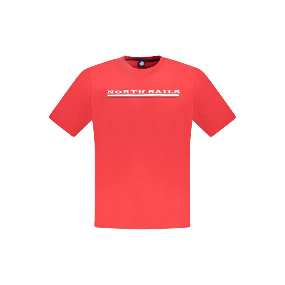 North Sails Rosso Cotton Men’s T-Shirt showing a casual fit with the North Sails logo on the chest.