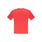 North Sails Rosso Cotton Men’s T-Shirt, front view showing red color and classic crew neck design.