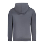 Calvin Klein Blu cotton men's sweatshirt with crewneck and long sleeves, featuring the iconic Calvin Klein logo.