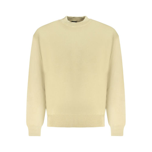 Hugo Boss Beige Cotton Men Sweater Hugo Boss