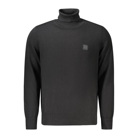 Hugo Boss Black Wool Men Sweater Hugo Boss