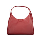 Mario Valentino Rosso women's bag made of polyurethane, featuring a stylish design with top handles and a sleek finish.