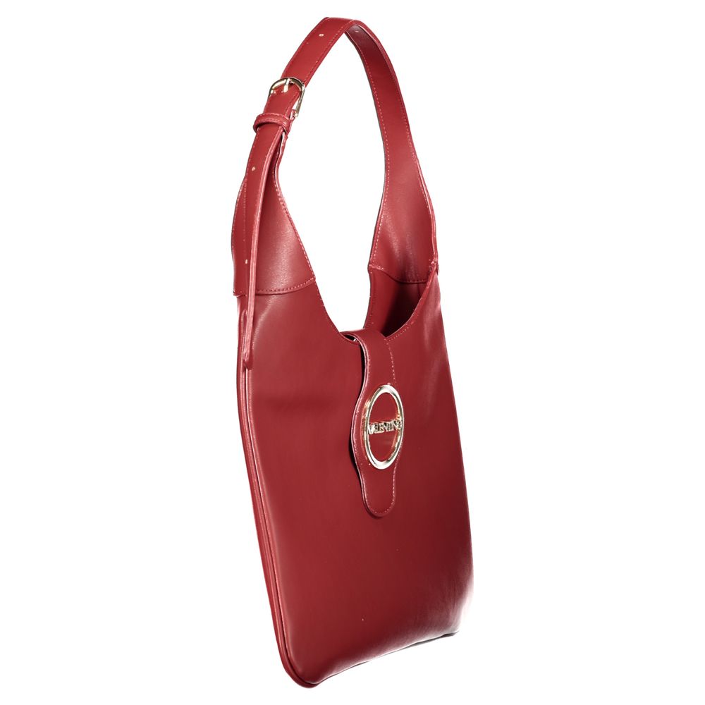 Mario Valentino Rosso women's polyurethane bag with sleek design and adjustable strap, featuring a modern, stylish look.